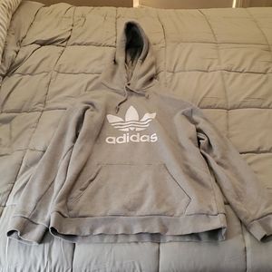 Adidas hoodie, gray